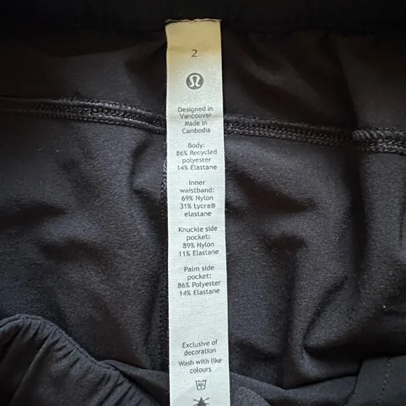 Lululemon Stroll at Sundown Black Short - Picture 6 of 6